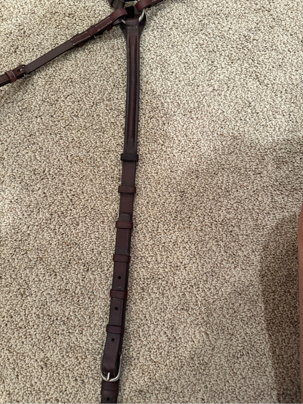 Used CWD Raised Adjustable Bridge Breastplate. Oversized in color Brown. - Picture 3 of 5